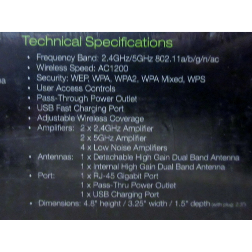 New Amped Wireless High Power Range Extender with AC Pass-Thru REC22PG
