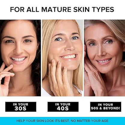 Anti-Aging Face Moisturizer with Retinol, Collagen & Hyaluronic Acid – Firming & Hydrating Cream for Women & Men – 1.7 fl oz