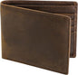 Top Grain Leather Wallet for Men – RFID Blocking Bifold with 2 ID Windows