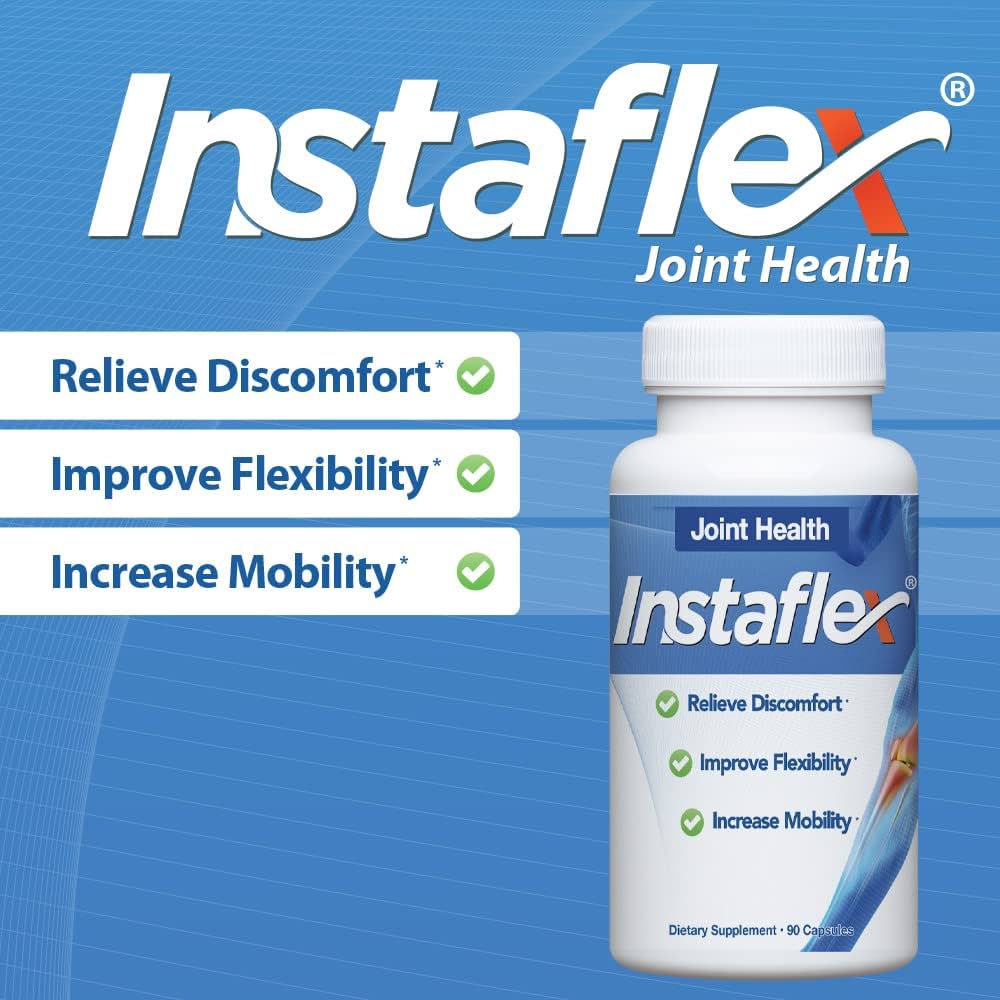 Instaflex Advanced Joint Support Supplement – Turmeric, Resveratrol, Boswellia & UC-II Collagen – 30 Capsules