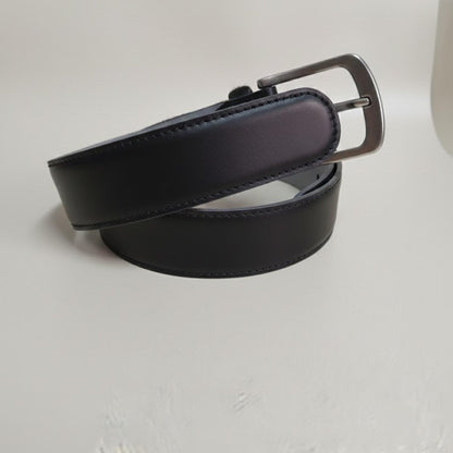 Handmade Black Cowhide Belt – Western Fashion Accessory