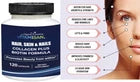 Organic Biotin & Collagen Hair Growth Supplement Hair, Skin, Joints Vitamins 120