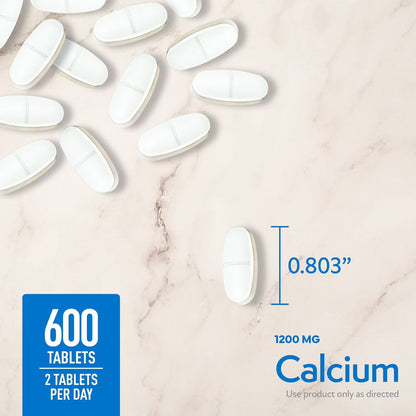 Member's Mark Calcium with Vitamin D3 Tablets – Bone Health Support | 600 Count